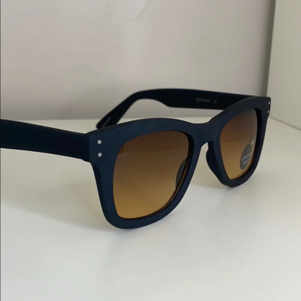 Komono New Allen Black Rubber Sunglasses NEW